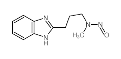 N-[3-(1H-benzoimidazol-2-yl)propyl]-N-methyl-nitrous amide structure