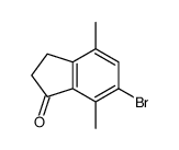 6-bromo-4,7-dimethyl-2,3-dihydroinden-1-one structure