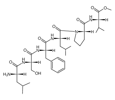 H-Leu-Ser-Phe-Leu-Pro-Val-OMe Structure