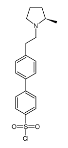 (R)-4'-[2-(2-methyl-pyrrolidin-1-yl)-ethyl]-biphenyl-4-sulfonyl chloride Structure