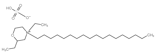 ethyl 4-ethyl-4-octadecylmorpholinium sulphate Structure