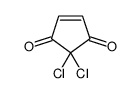 4-Cyclopentene-1,3-dione,2,2-dichloro-结构式