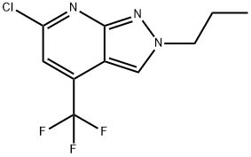 6-chloro-2-propyl-4-(trifluoromethyl)-2H-pyrazolo[3,4-b]pyridine结构式