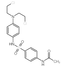 Acetamide,N-[4-[[[4-[bis(2-chloroethyl)amino]phenyl]amino]sulfonyl]phenyl]- structure