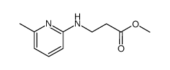 N-(6-methyl-[2]pyridyl)-β-alanine-methyl ester结构式