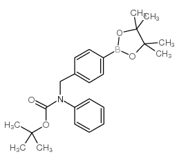 4-(N-Boc-phenylaminomethyl)benzeneboronic acid pinacol ester structure