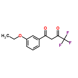 1-(3-ethoxyphenyl)-4,4,4-trifluorobutane-1,3-dione structure