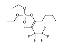 diethyl 1,1,1,2,2,3-hexafluorooct-3-en-4-yl phosphate Structure