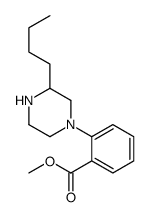 methyl 2-(3-butylpiperazin-1-yl)benzoate结构式