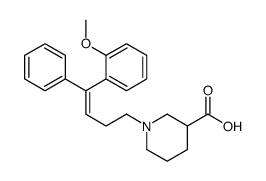 1-[4-(2-methoxyphenyl)-4-phenylbut-3-enyl]piperidine-3-carboxylic acid Structure