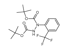 di-tert-butyl 1-(2-(trifluoromethyl)phenyl)hydrazine-1,2-dicarboxylate结构式