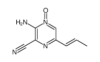 Pyrazinecarbonitrile, 3-amino-6-(1-propenyl)-, 4-oxide (9CI) picture