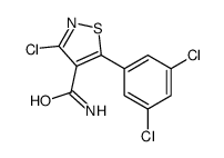 3-Chloro-5-(3,5-dichlorophenyl)-1,2-thiazole-4-carboxamide结构式