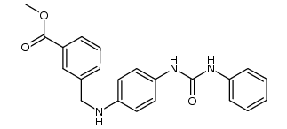 3-{[4-(3-phenylureido)phenylamino]methyl}-benzoic acid methyl ester结构式