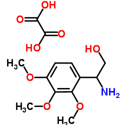 2-Amino-2-(2,3,4-trimethoxyphenyl)ethanol ethanedioate (1:1)结构式