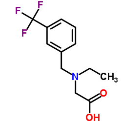 N-Ethyl-N-[3-(trifluoromethyl)benzyl]glycine结构式