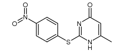 6-methyl-2-[(4-nitrophenyl)thio]-4(1H)-pyrimidinone Structure