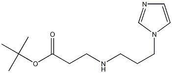 tert-butyl 3-{[3-(1H-imidazol-1-yl)propyl]amino}propanoate Structure