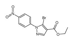 ETHYL5-BROMO-1-(4-NITROPHENYL)-1H-PYRAZOLE-4-CARBOXYLATE Structure