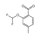 2-difluoromethoxy-4-methyl-1-nitrobenzene结构式