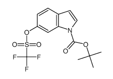 tert-butyl 6-(((trifluoromethyl)sulfonyl)oxy)-1H-indole-1-carboxylate Structure