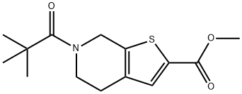 Methyl 6-pivaloyl-4,5,6,7-tetrahydrothieno[2,3-c]pyridine-2-carboxylate Structure