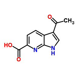 3-Acetyl-1H-pyrrolo[2,3-b]pyridine-6-carboxylic acid Structure