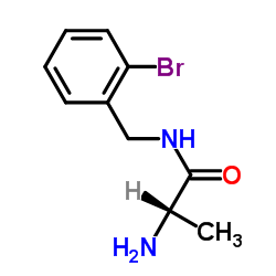 N-(2-Bromobenzyl)alaninamide结构式