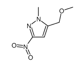 5-(methoxymethyl)-1-methyl-3-nitro-1H-pyrazole结构式