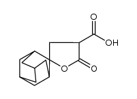 acide dihydro-5-oxospiro[furane-2(3H),2'-tricyclo[3.3.1.13,7]decane]-4-carboxylique Structure