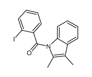 (2,3-dimethylindol-1-yl)-(2-iodophenyl)methanone Structure