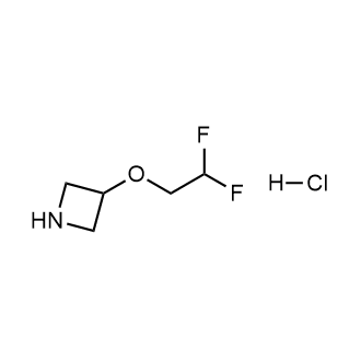 3-(2,2-Difluoroethoxy)azetidine hydrochloride structure