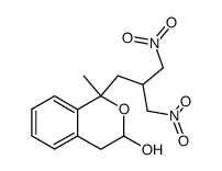 (+/-)-3,4-Dihydro-1-methyl-1-(3-nitro-2-nitromethylpropyl)-1H-2-benzopyran-3-ol Structure