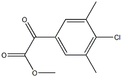 Methyl 4-chloro-3,5-dimethylbenzoylformate结构式