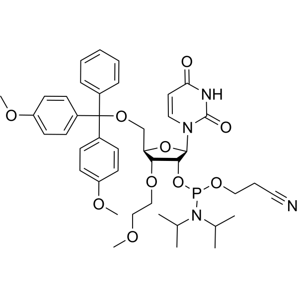 3’-O-MOE-U-2’-phosphoramidite Structure