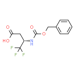 (S)-Cbz-3-Amino-4,4,4-trifluorobutanoic acid structure