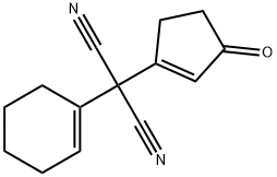 Propanedinitrile, 2-(1-cyclohexen-1-yl)-2-(1-cyclopenten-3-one-1-yl)- picture