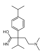 2-[2-(dimethylamino)ethyl]-3-methyl-2-(4-propan-2-ylphenyl)butanamide结构式