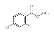 4-氯-2-氟苯甲酸甲酯结构式