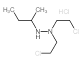 Hydrazine,1,1-bis(2-chloroethyl)-2-(1-methylpropyl)-, hydrochloride (1:1) structure