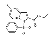 ethyl 1-(benzenesulfonyl)-5-chloroindole-2-carboxylate Structure