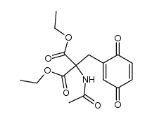 Acetamino-[(1,4)benzochinonyl-methyl]-malonsaeure-diaethylester Structure