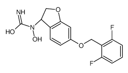 1-[(3S)-6-[(2,6-difluorophenyl)methoxy]-2,3-dihydro-1-benzofuran-3-yl]-1-hydroxyurea Structure