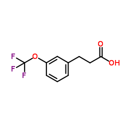 3-[3-(Trifluoromethoxy)phenyl]propanoic acid structure