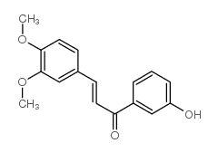 (E)-3-(3,4-二甲氧基苯基)-1-(3-羟基苯基)-1-丙烯星空app结构式