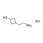 3-(2-氨基乙基)环丁醇盐酸盐结构式