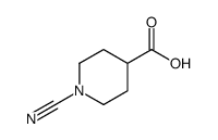 4-Piperidinecarboxylicacid,1-cyano-(9CI) Structure