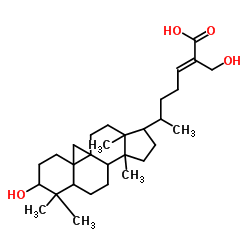 27-HydroxyMangiferolic acid Structure