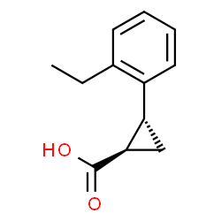 trans-2-(2-ethylphenyl)cyclopropane-1-carboxylic acid picture