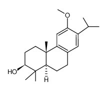 12-Methoxyabieta-8,11,13-trien-3-ol structure